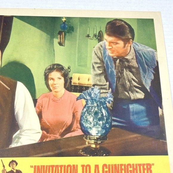 Invitation to a Gunfighter Movie Lobby Card Poster 1964 Yul Brynner Western Film - Picture 6 of 7